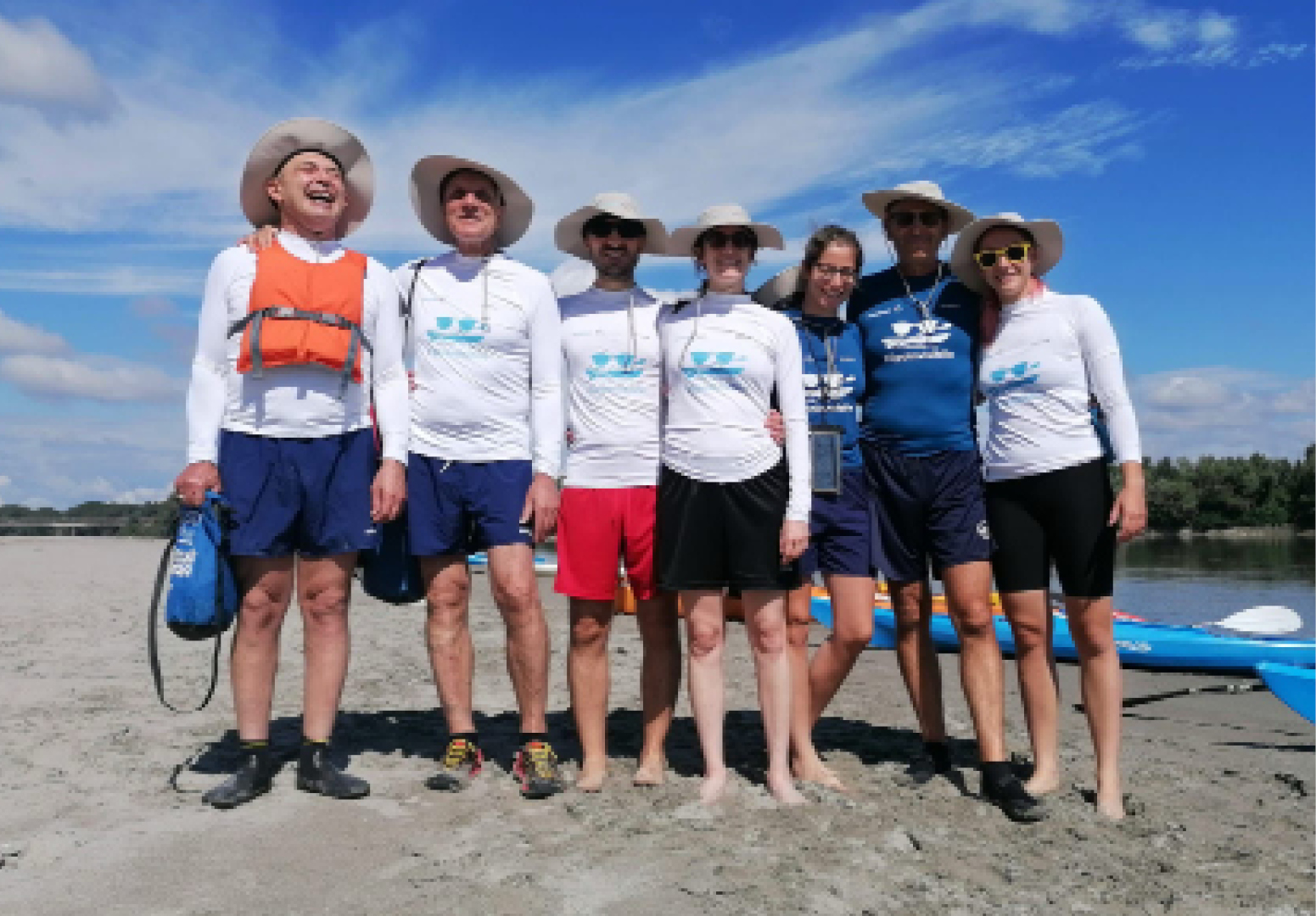 foto di gruppo conclusione il po invisibile