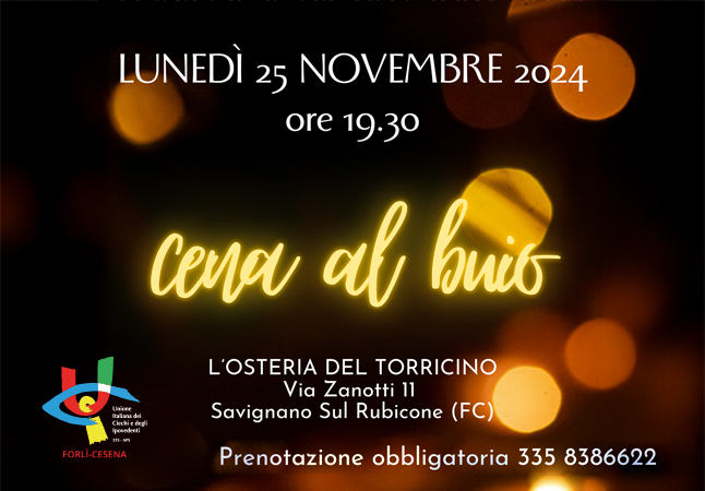 Cena al buio 2024 - UICIFC