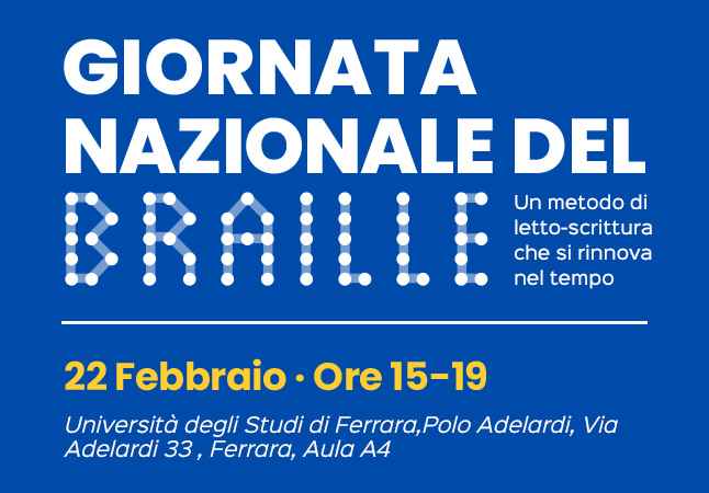 Giornata nazionale del Braille - Ferrara